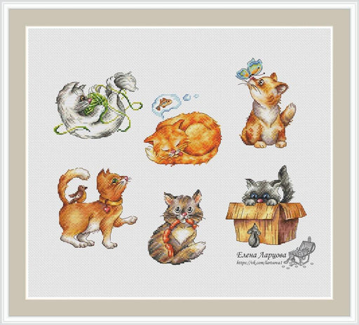 Cat Samplers - PDF Cross Stitch Pattern - Wizardi