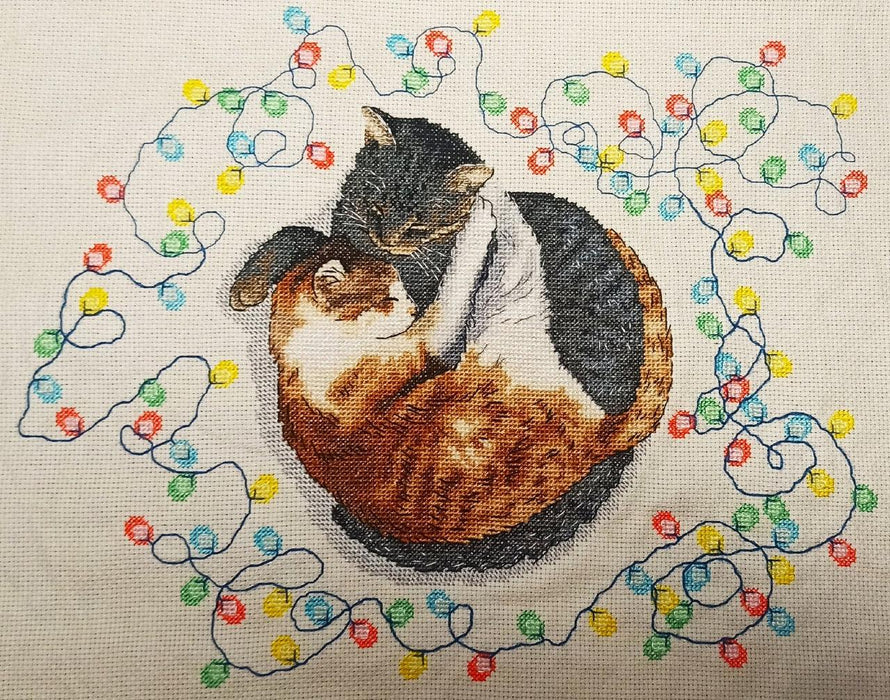 Cats Yin-Yang - PDF Counted Cross Stitch Pattern - Wizardi