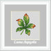 Chestnut or Weed Leaf - PDF Free Cross Stitch Pattern - Wizardi