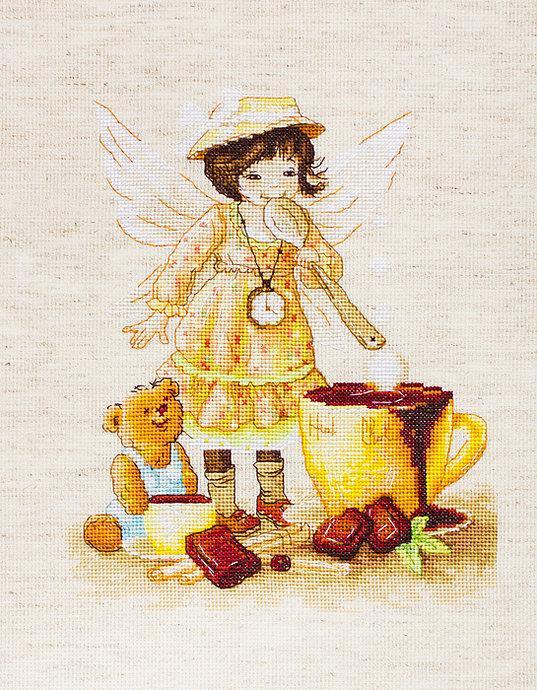 Chocolate Fairy B1131L Counted Cross-Stitch Kit - Wizardi