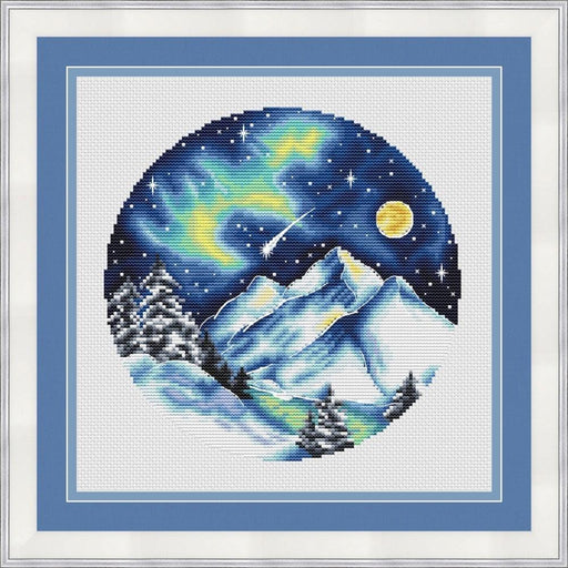 Christmas. Aurora Borealis - PDF Cross Stitch Pattern - Wizardi