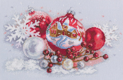 Christmas balls M921 Counted Cross Stitch Kit - Wizardi
