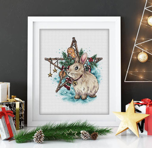 Christmas Bunny - PDF Cross Stitch Pattern - Wizardi