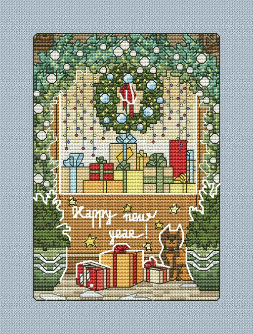 Christmas Card 12 - PDF Cross Stitch Pattern - Wizardi
