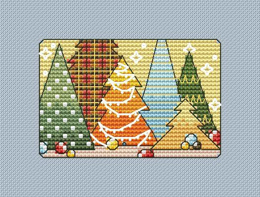 Christmas Card 6 - PDF Cross Stitch Pattern - Wizardi