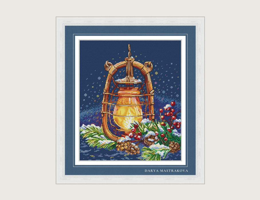 Christmas Cross stitch pattern PDF for instant download Digital counted cross stitch chart DMC Cross stitch design, Lamp, Christmas tree - Wizardi