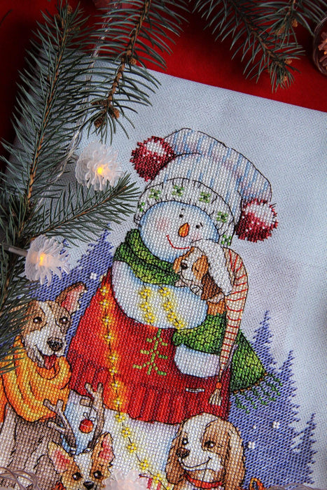 Christmas Cross Stitch Printed PATTERN or KIT 
