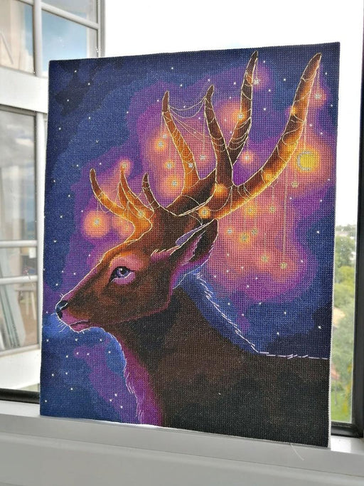 Christmas Deer - PDF Counted Cross Stitch Pattern - Wizardi