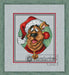 Christmas Dog - Free PDF Cross Stitch Pattern - Wizardi