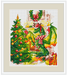 Christmas Dragon - PDF Cross Stitch Pattern - Wizardi