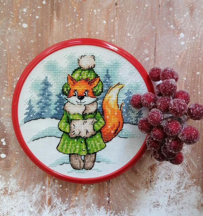 Christmas Fox - PDF Cross Stitch Pattern - Wizardi