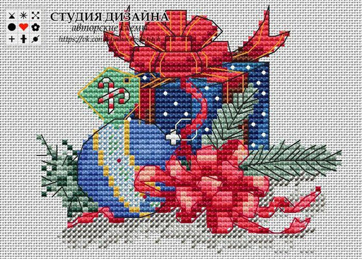 Christmas Gifts - PDF Free Cross Stitch Pattern - Wizardi