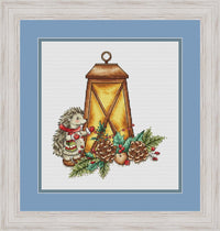 Christmas Hedgehog - PDF Cross Stitch Pattern - Wizardi