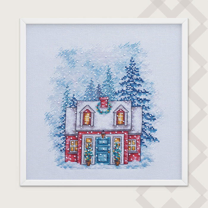 Christmas House Plastic Canvas - PDF Cross Stitch Pattern — Wizardi