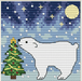 Christmas Polar Bear Counted Cross Stitch Pattern - Free for Subscribers - Wizardi