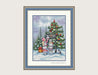 Christmas Post Cross stitch pattern PDF for instant download Digital counted cross stitch chart DMC Cross stitch design, Girls, Kid, Santa - Wizardi