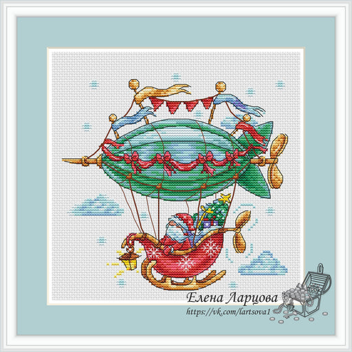 Christmas Santa Dwarf - PDF Cross Stitch Pattern - Wizardi