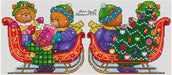 Christmas Sleights Plastic Canvas - PDF Cross Stitch Pattern - Wizardi
