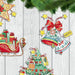 Christmas tree toy cross-stitch kit T-07C Set of pictures "Christmas toys" - Wizardi