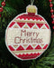 Christmas tree toy cross-stitch kit T-08C Set of pictures "Merry Christmas" - Wizardi