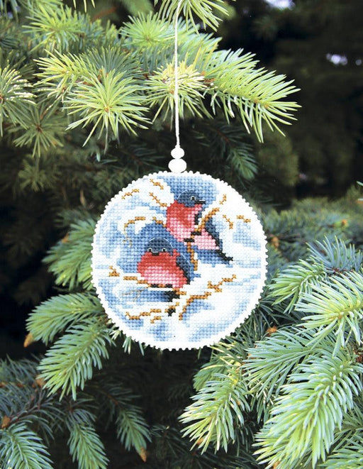 Christmas tree toy cross-stitch kit T-17C Set of pictures "Winter evening" - Wizardi