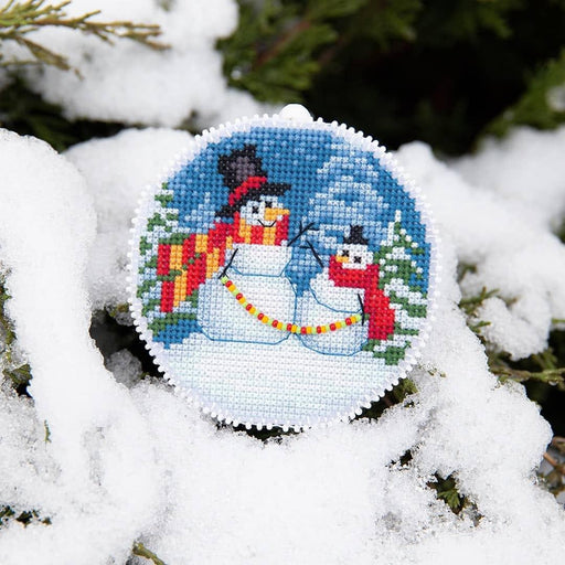 Christmas tree toy cross-stitch kit T-21C Set of pictures "Winter evening" - Wizardi