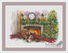 Christmas Warmth. Cute Dogs - PDF Cross Stitch Pattern - Wizardi
