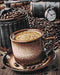 Coffee Break WD044 14.9 x 18.9 inches Wizardi Diamond Painting Kit - Wizardi