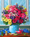 Colorful Bouquet WD2520 18.9 x 14.9 inches Wizardi Diamond Painting Kit - Wizardi