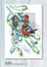 Complete counted cross stitch kit - greetings card "Bullfinches" 6267 - Wizardi