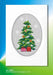 Complete counted cross stitch kit - greetings card "Christmas tree" 6284 - Wizardi