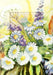complete cross stitch kit - greetings card "Wild flowers" 6211 - Wizardi
