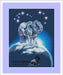 Cosmic Elephant - PDF Cross Stitch Pattern - Wizardi