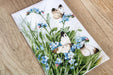 Counted Cross Stitch Kit Butterflies and bluebird flowers Leti939 - Wizardi