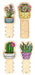 Counted Cross Stitch Kit on Plywood Cactuses 0-006 Makes 3 Bobbins and Ruler - Wizardi