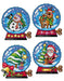 Counted cross stitch kit with plastic canvas "Christmas balls" set of 4 designs 7669 - Wizardi