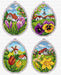 Counted cross stitch kit with plastic canvas "Easter eggs" set of 4 designs 7667 - Wizardi