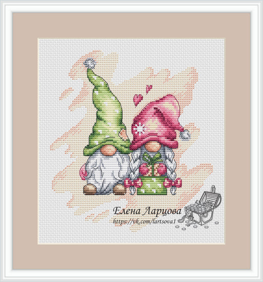 Couple of Dwarfs - PDF Cross Stitch Pattern - Wizardi
