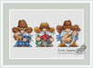 Cowboy Dwarfs - PDF Cross Stitch Pattern - Wizardi
