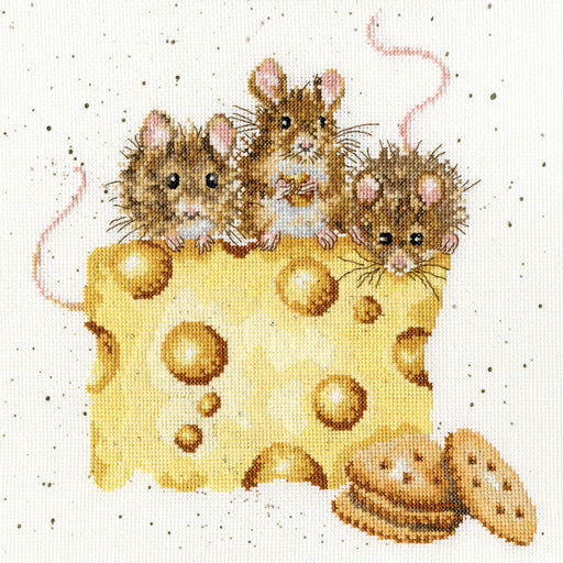 Crackers About Cheese XHD53 Counted Cross Stitch Kit - Wizardi