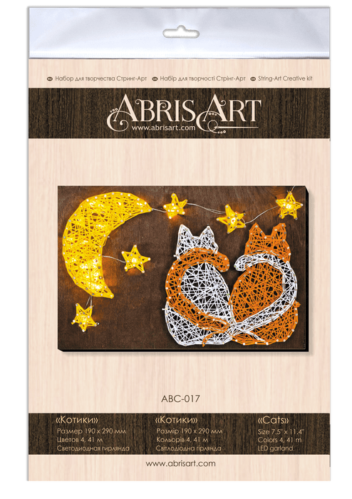 Creative Kit/String Art Cats ABC-017 - Wizardi