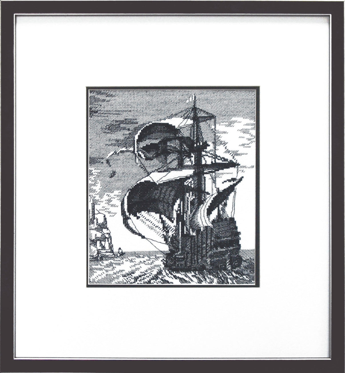 Cross-stitch kit A-118C "Ship" - Wizardi