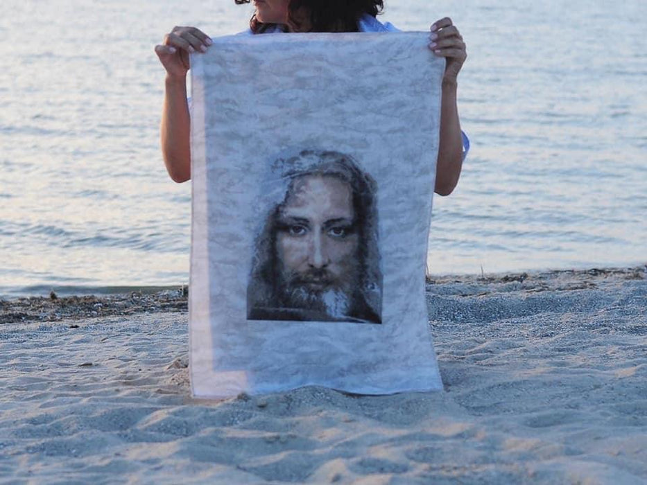 Cross-stitch kit M-202C "Sacred relic of Christians - Turin Shroud - truthful image of Our Lord Jesus Christ" - Wizardi