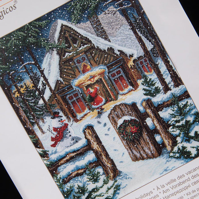 Cross-stitch kit M-368C "On the eve of the holidays" - Wizardi