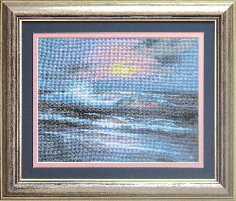 Cross-stitch kit No543C "Sea sunset" - Wizardi