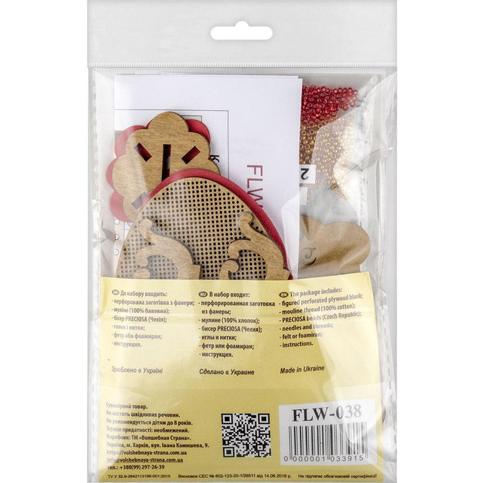 Cross-stitch kits on wood FLW-038 - Wizardi