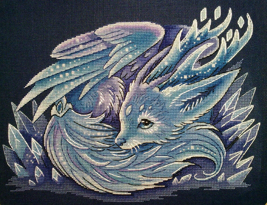 Crystal Fox - PDF Counted Cross Stitch Pattern - Wizardi