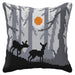 Cushion cross stitch kit "Forest at night" 99005 - Wizardi