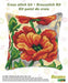 Cushion cross stitch kit "Poppy" 9560 - Wizardi