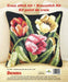 Cushion cross stitch kit "Tumbling tulips" 9077 - Wizardi